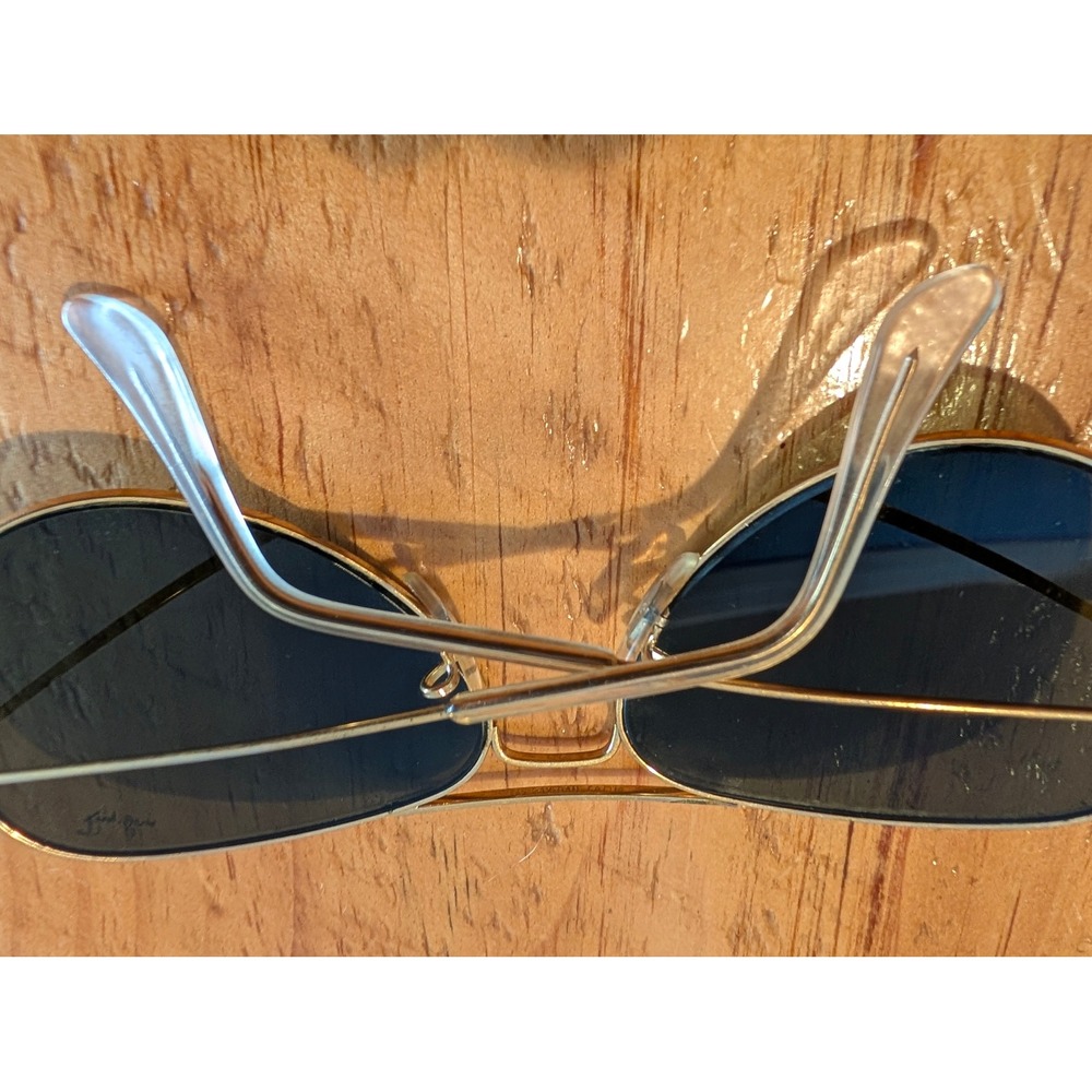 Ray-Ban Aviator Sunglasses G-15‎ Lenses RB3025 Gold Frame Dark Green Classic - Picture 5 of 6